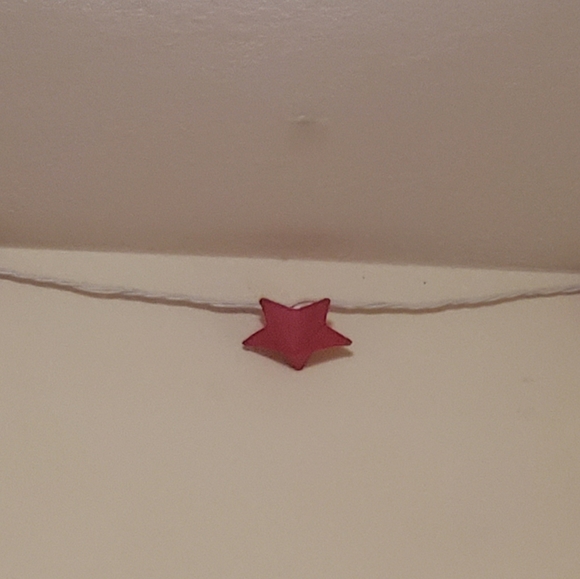Pink paper stars string lights 🌟 - Picture 4 of 4
